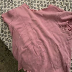 Pink crop tee